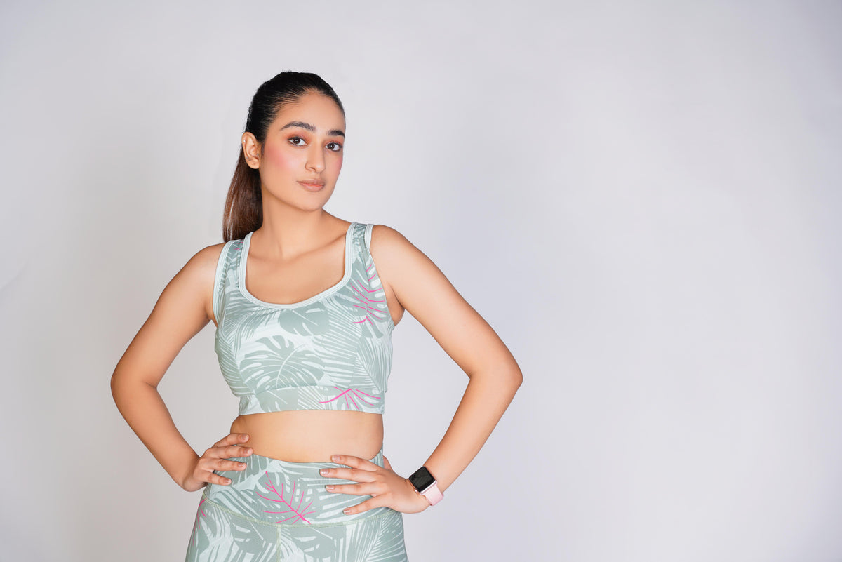 Pro-Fit Sublimated Sports (Sports Bra + Legging)- White