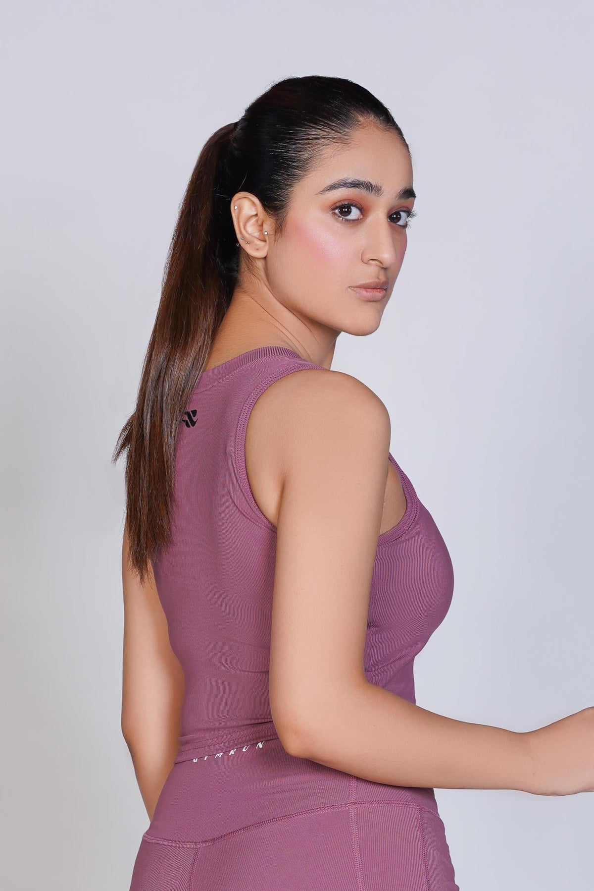 Supreme Padded Ribbed Crop Top - Pink