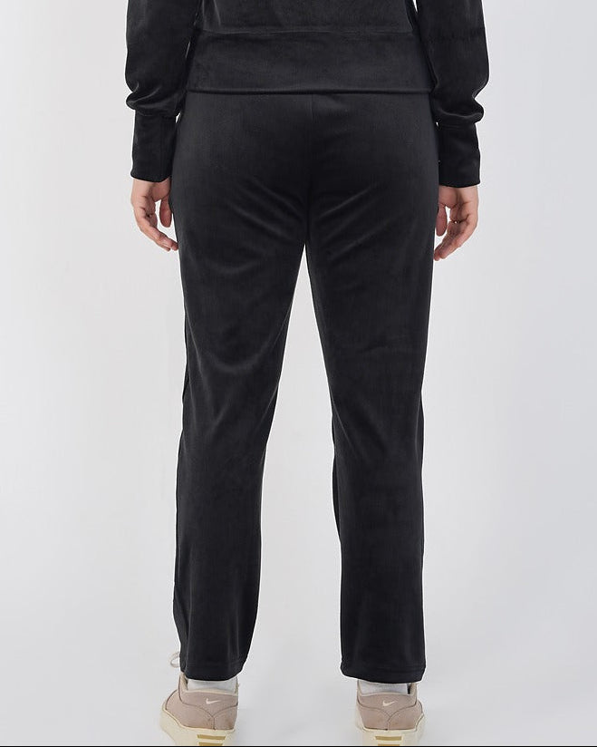 Ribbed velvet Trouser-Black