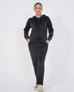 Ribbed velvet Trouser-Black