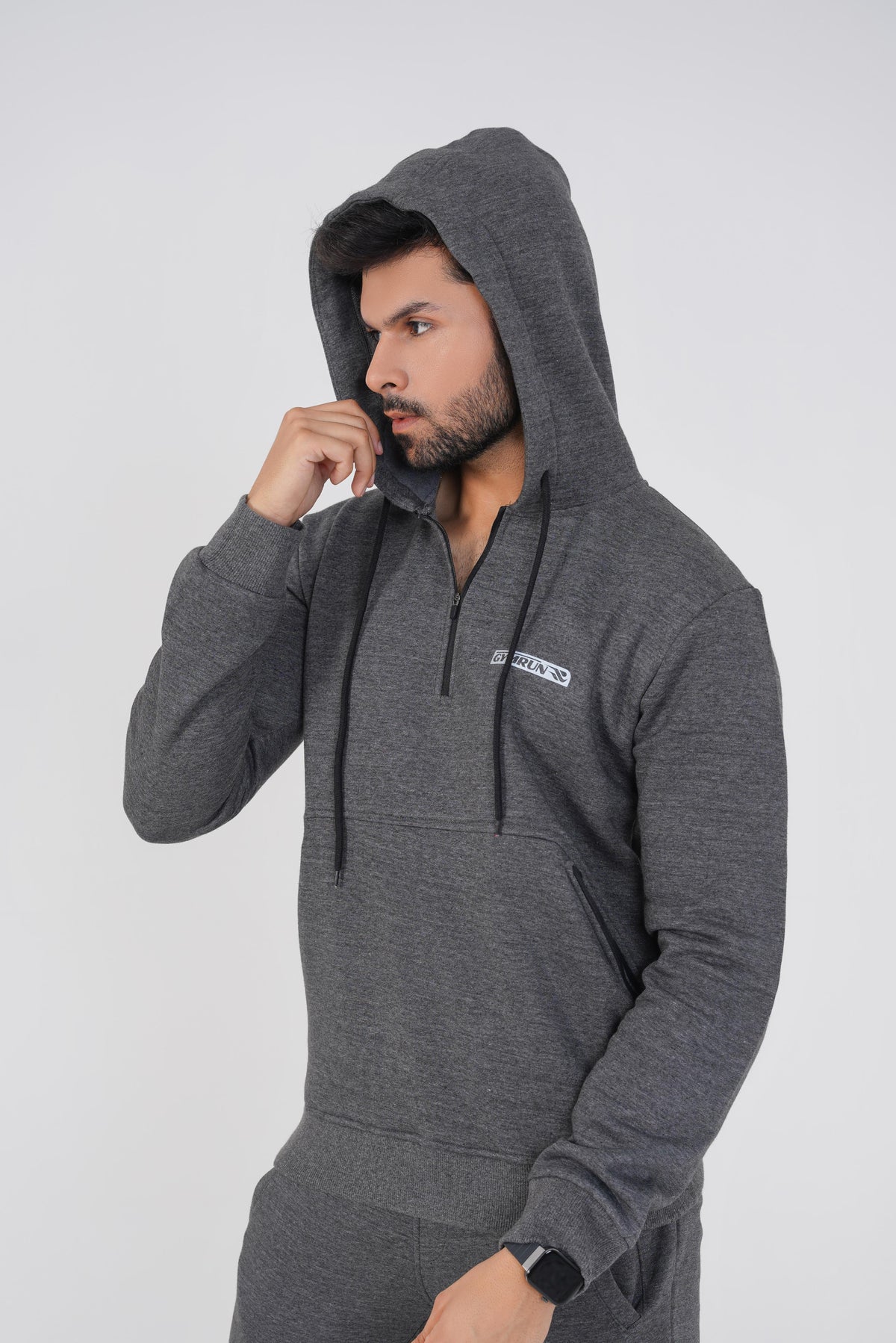 Crest Hoodie - Charcoal
