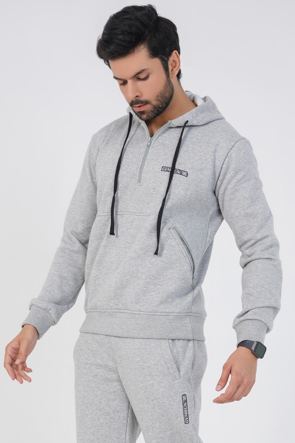 Crest Hoodie - Heather Grey