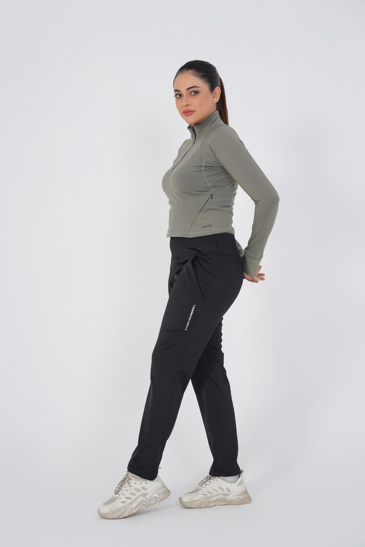 Vital Cropped Jacket Half zipper - Grey