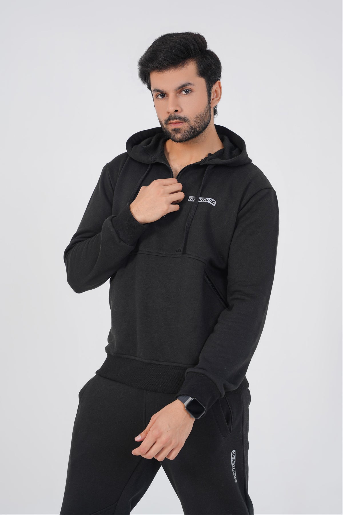 Crest Hoodie - Black