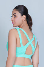 Classic Vent Set- Blue (Sports Bra + Legging)