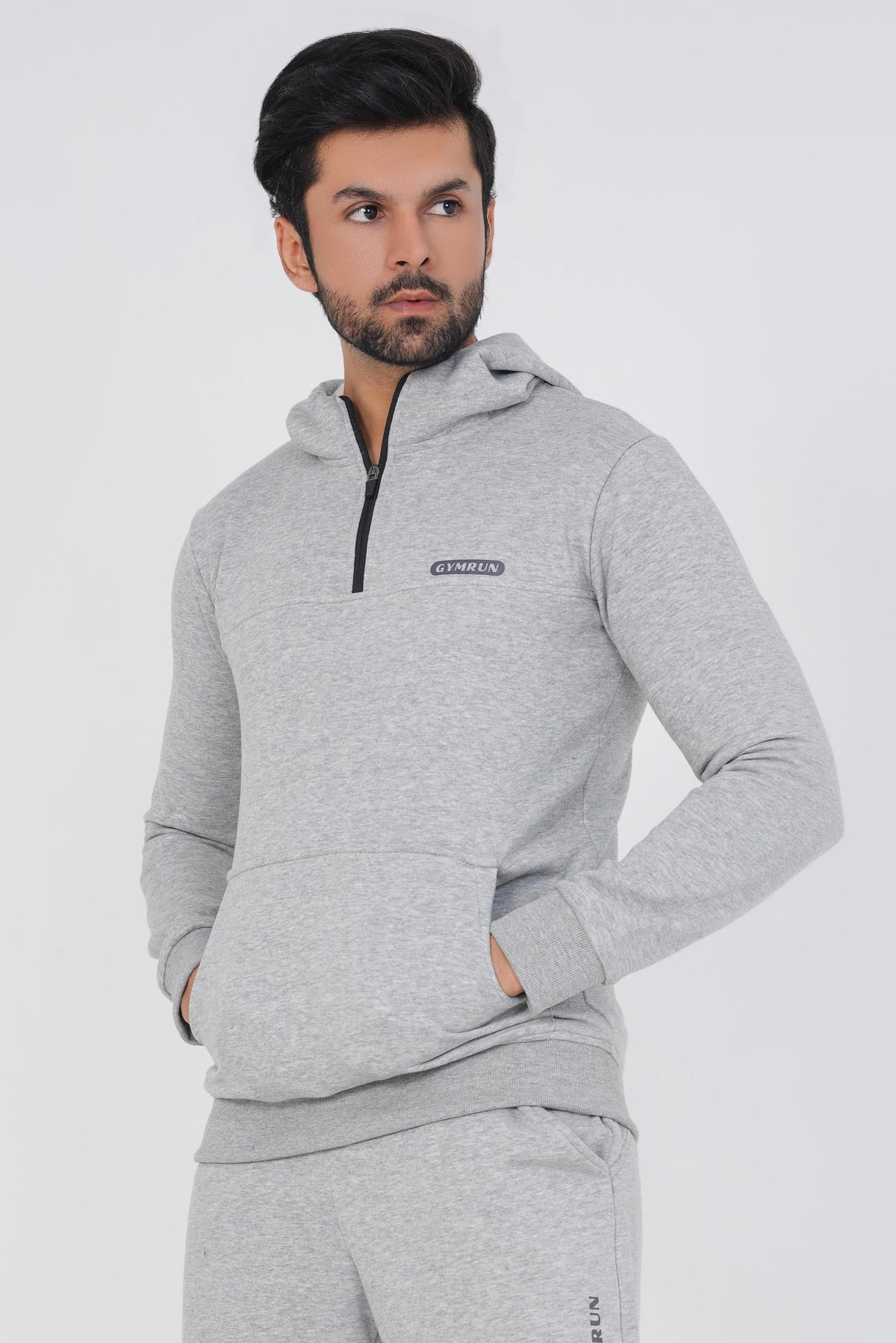 Performance Hoodie - Heather Grey