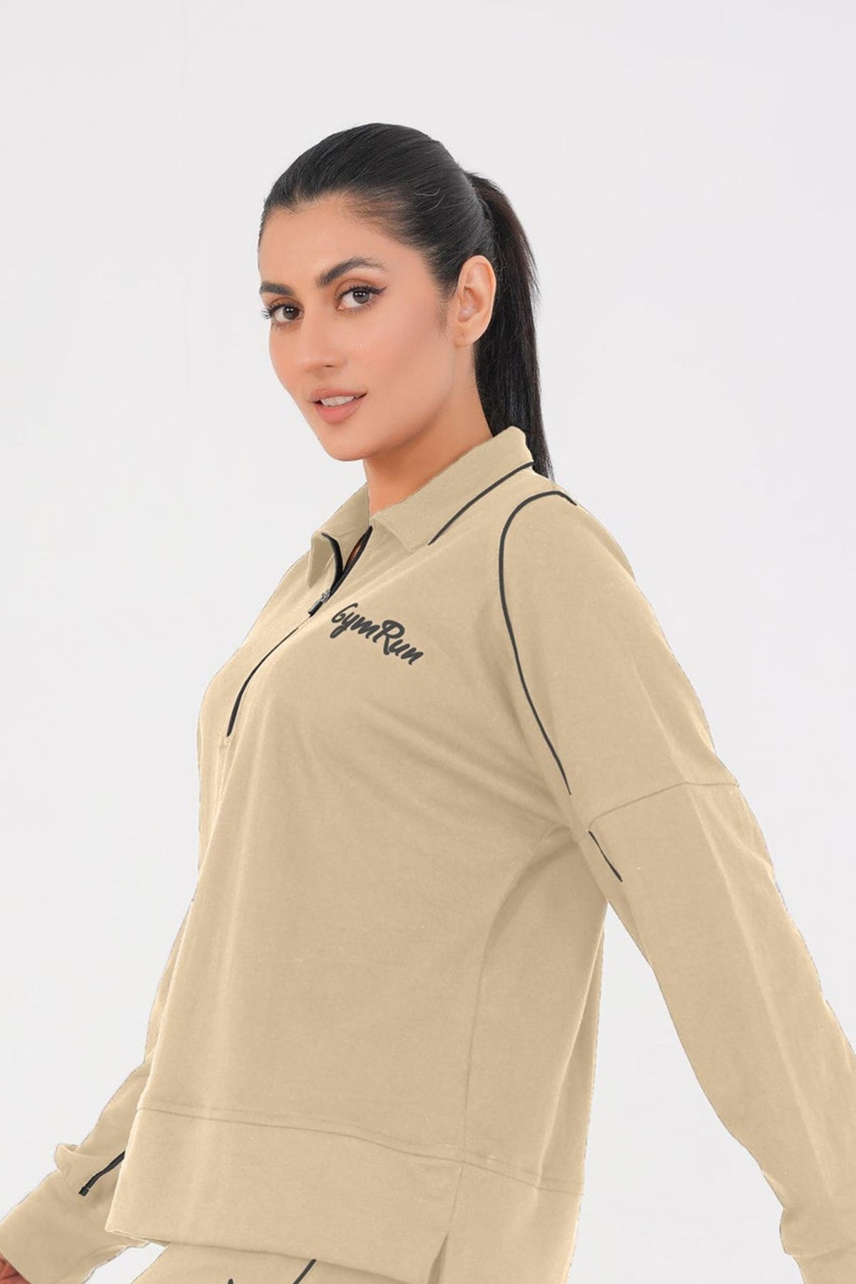 Ease Flex Track Suit - Beige