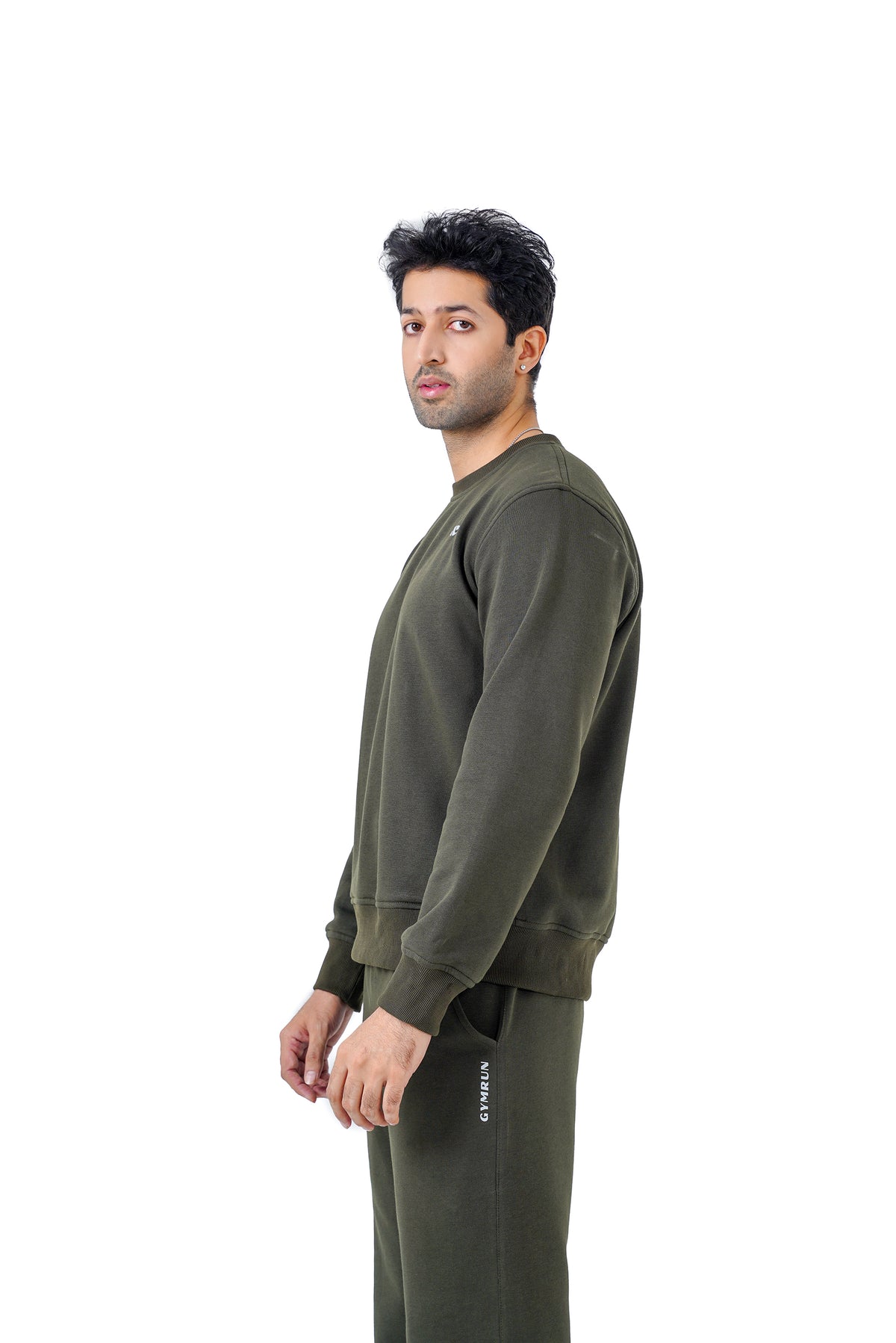 Lounge Ease Fleece Pullover - Olive