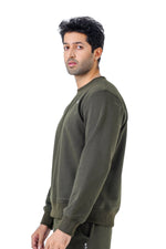 Lounge Ease Fleece Pullover - Olive