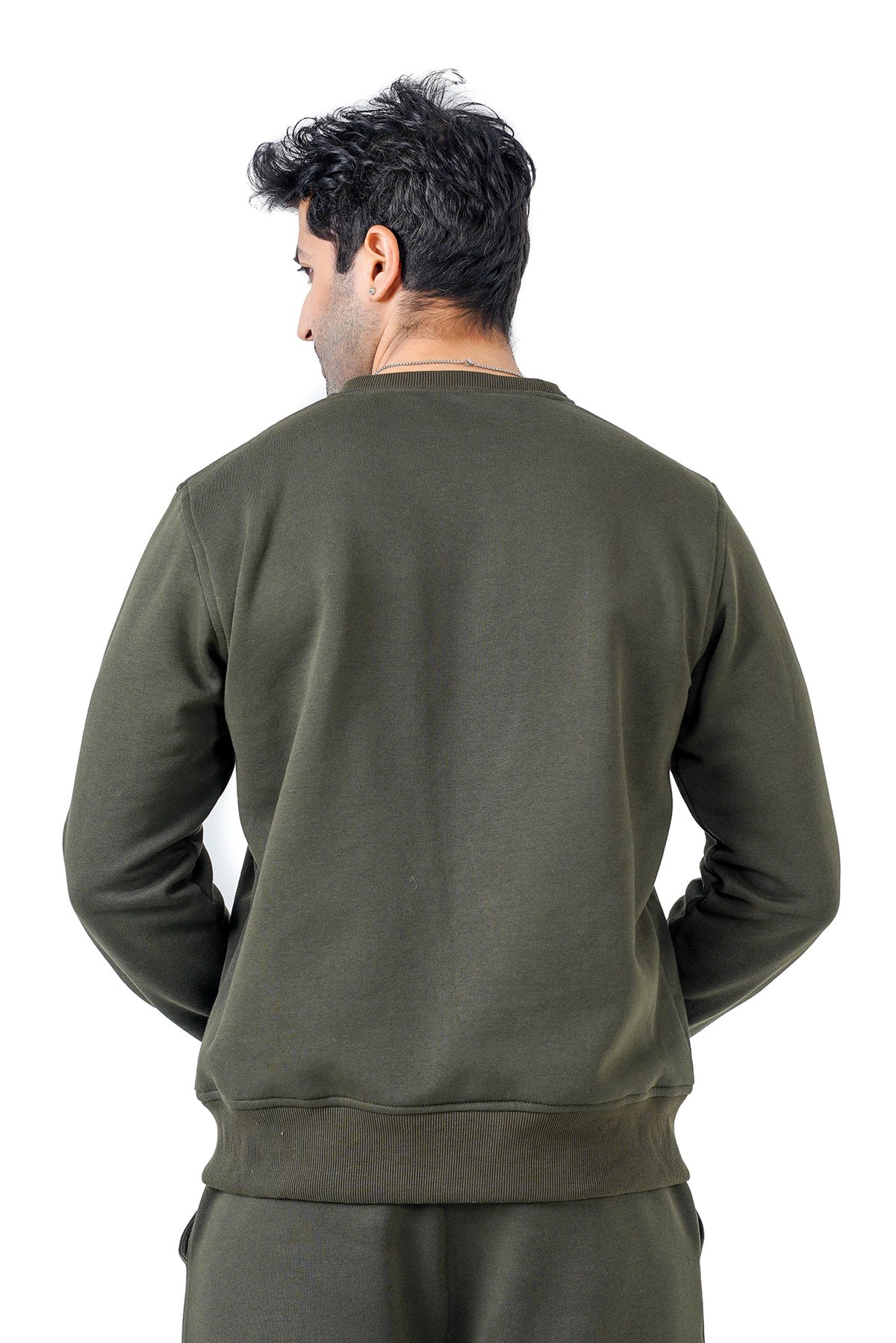 Lounge Ease Fleece Pullover - Olive