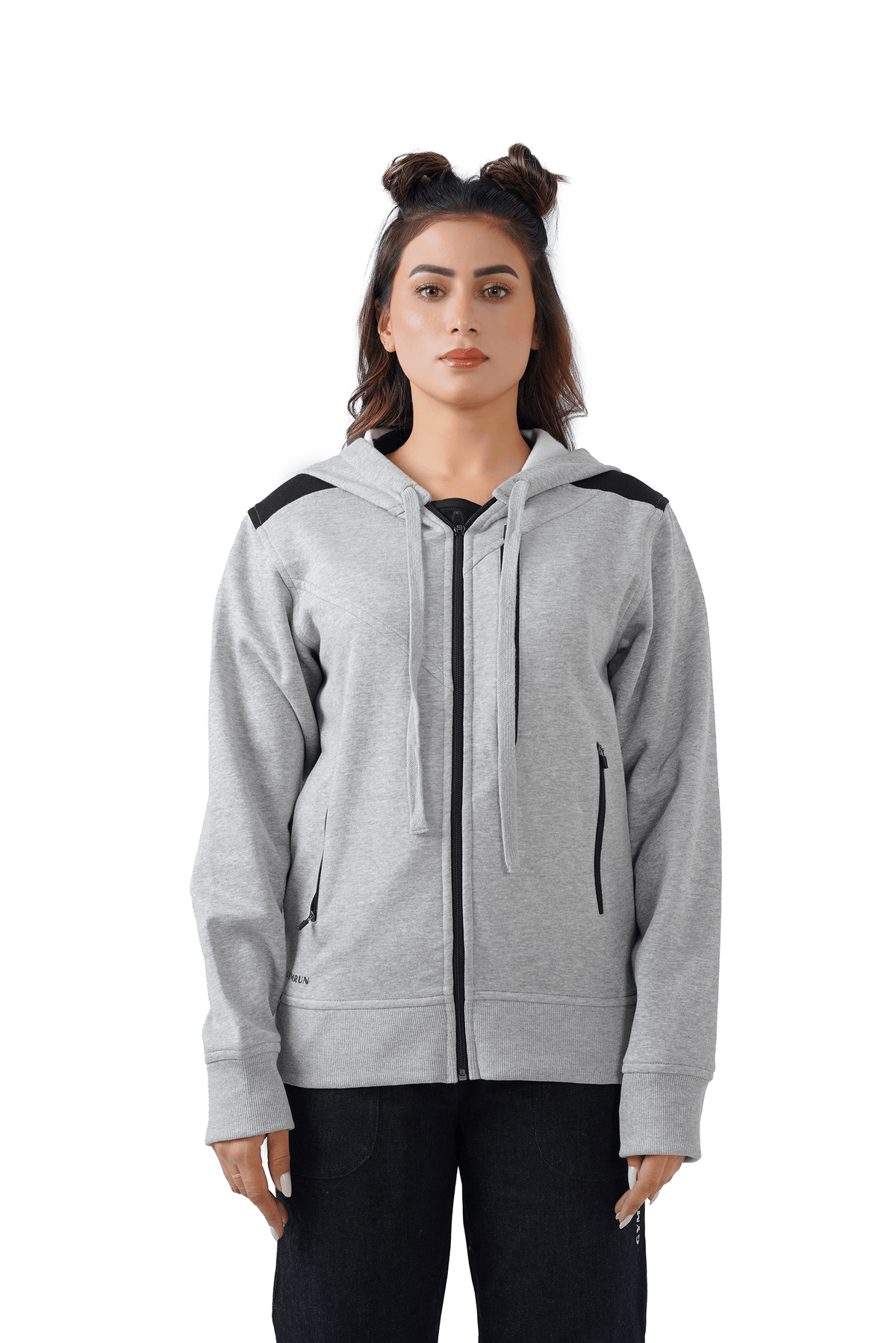 Zippered Comfort Jacket - Heather Grey