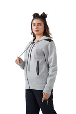Zippered Comfort Jacket - Heather Grey