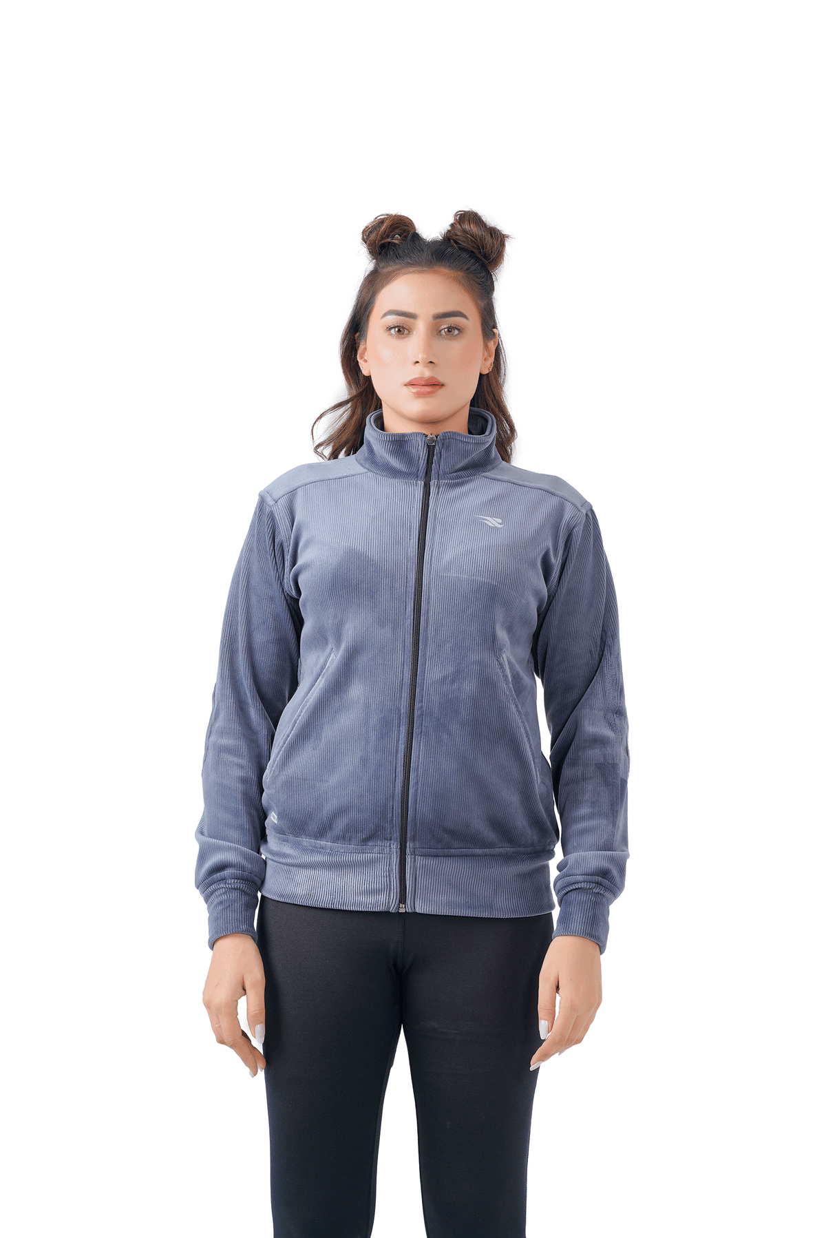 Velvet Ridge Cord Jacket - Grey