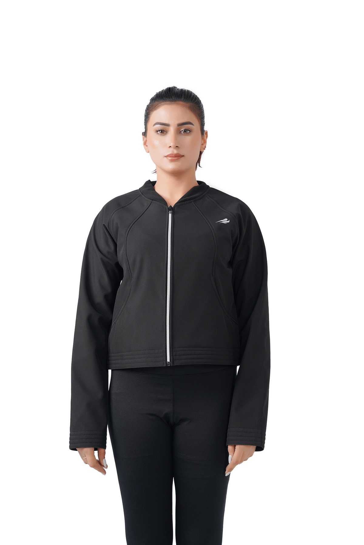 Frost Nest Cropped Jacket - Black