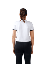 Warm Vibes Crop - White