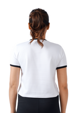 Warm Vibes Crop - White