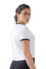 Warm Vibes Crop - White