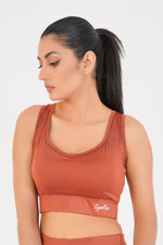 Ladies Basic Performance Sports Bra - Intense Rust