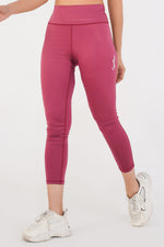 Ladies Basic Performance Leggings - Deep Plum