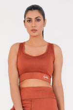 Ladies Basic Performance Sports Bra - Intense Rust