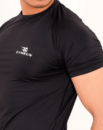 Breath Lite Tee - Black - GYMRUN Activewear