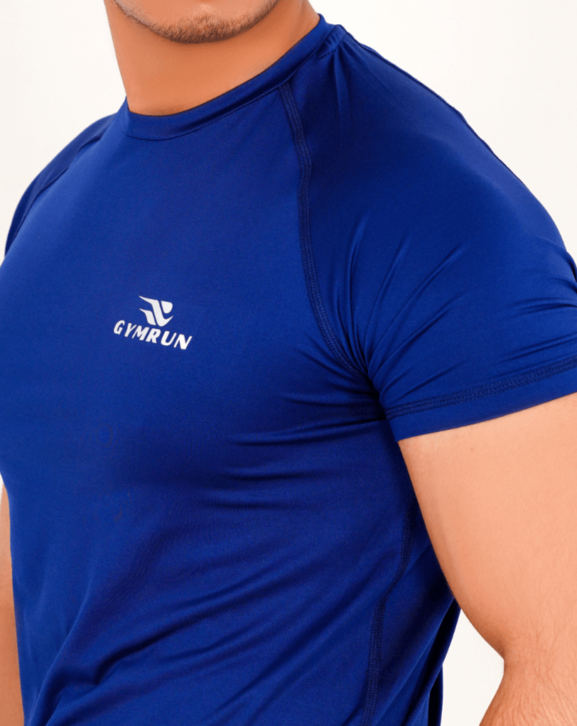 Breath Lite Tee - Navy Blue - GYMRUN Activewear
