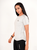 Everyday Hybrid T-Shirt - Light Grey - GYMRUN Activewear