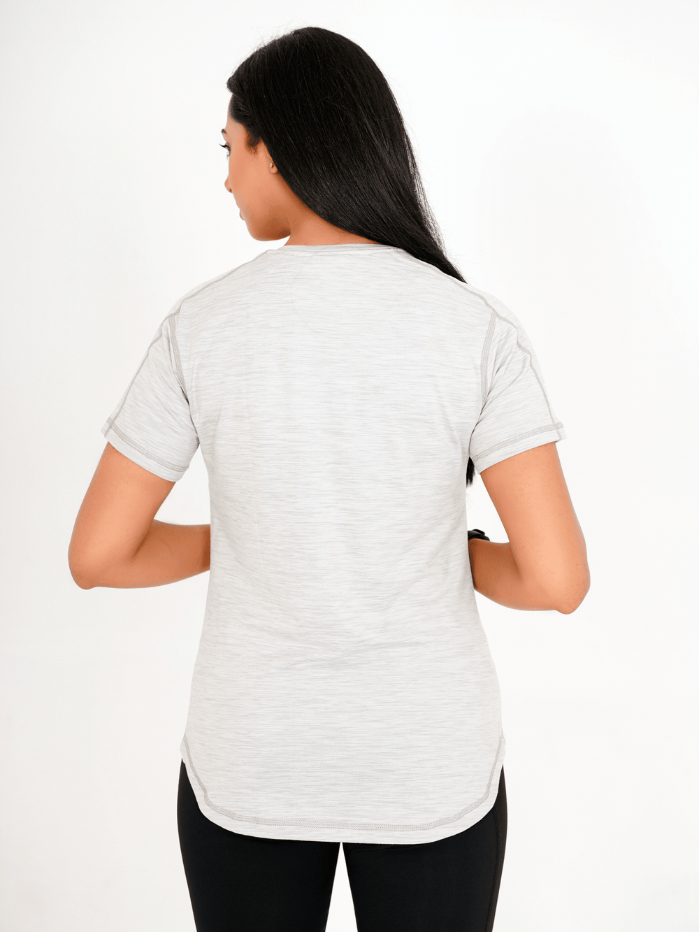 Everyday Hybrid T-Shirt - Light Grey - GYMRUN Activewear