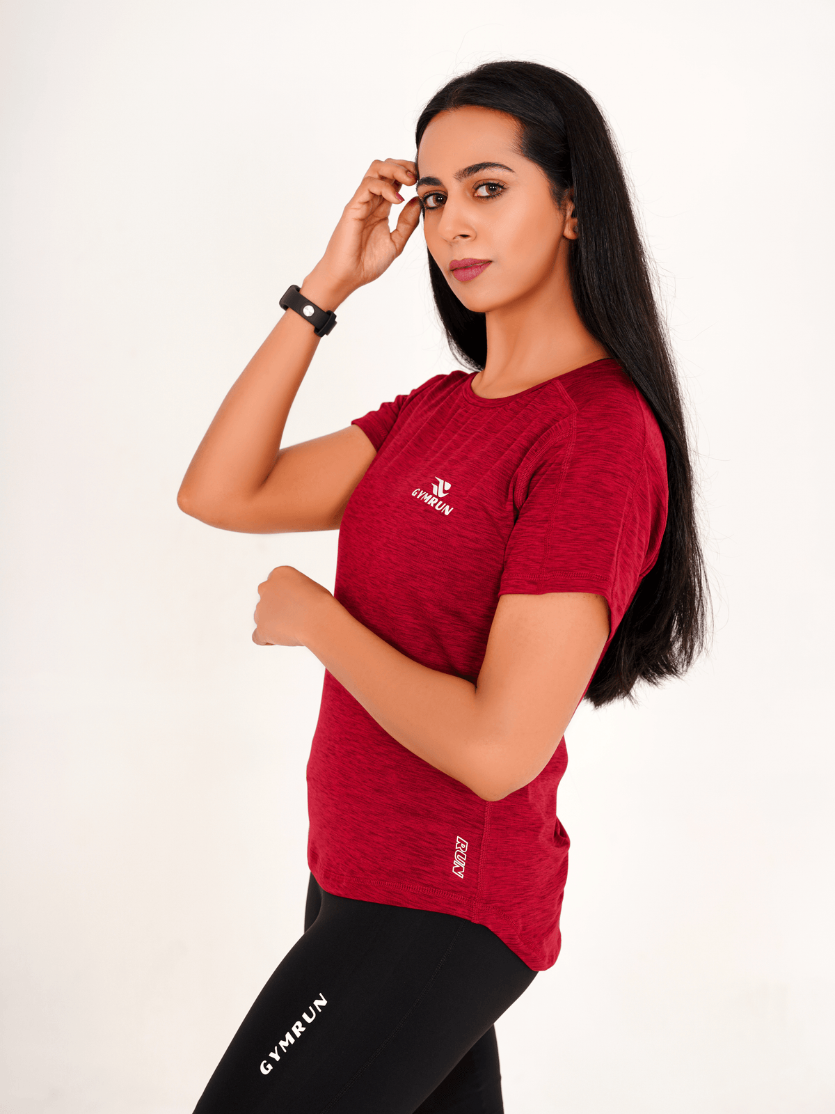 Everyday Hybrid T-Shirt - Maroon - GYMRUN Activewear