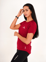 Everyday Hybrid T-Shirt - Maroon - GYMRUN Activewear