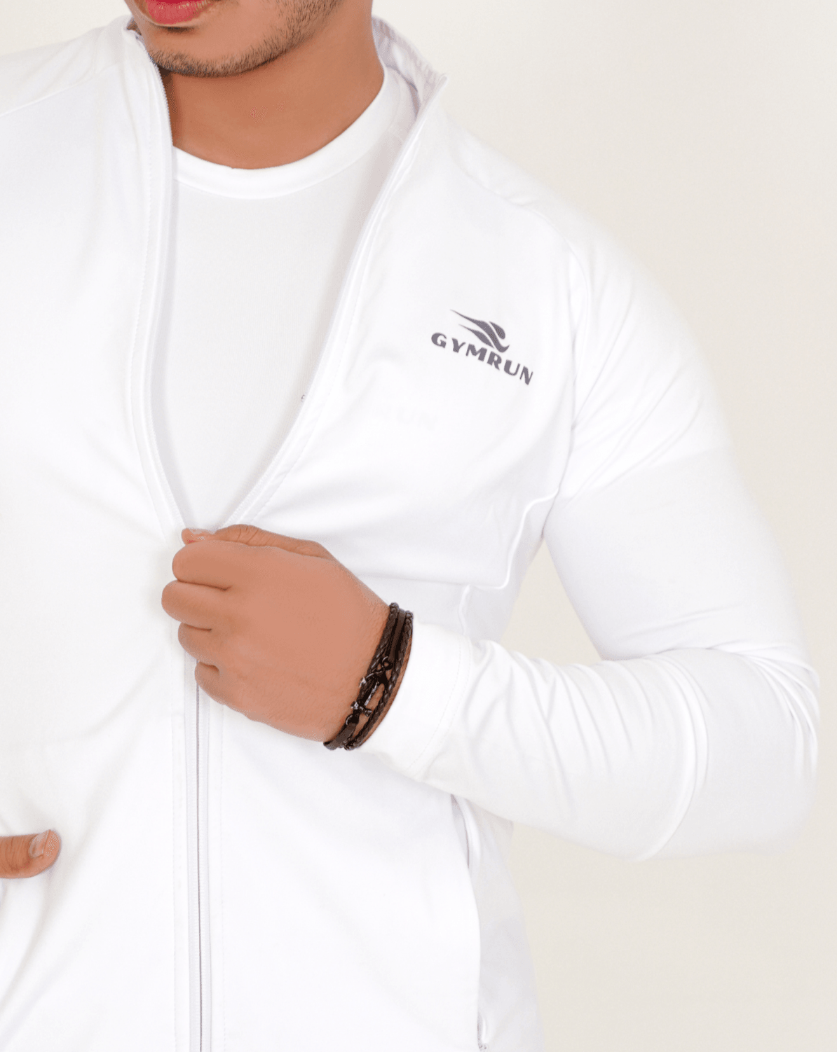Everyday Men's Jacket - White - GYMRUN Activewear