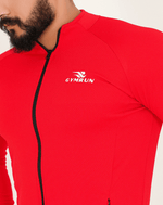 FlexFit Urban Jacket - Red - GYMRUN Activewear