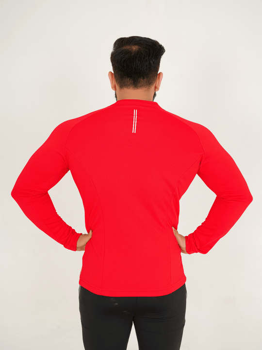 FlexFit Urban Jacket - Red - GYMRUN Activewear