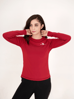 High-Tech Long Sleeve - Maroon - GYMRUN Activewear