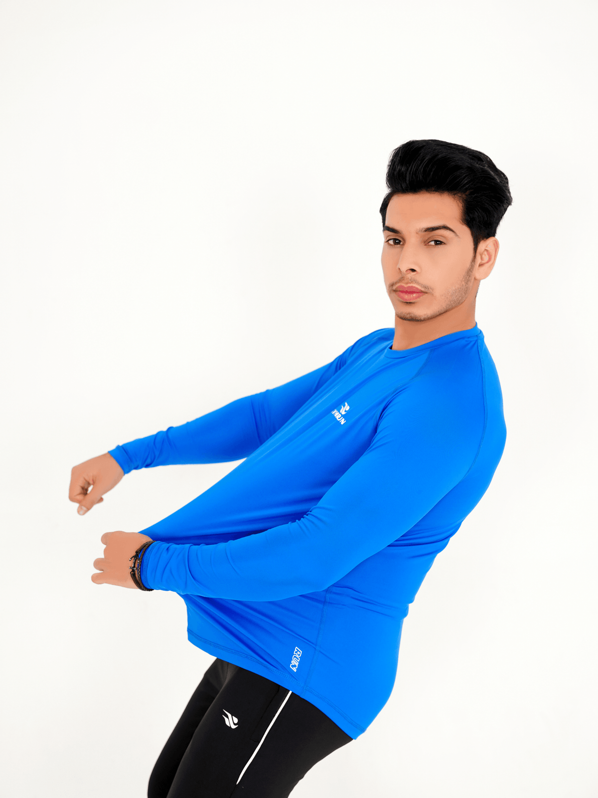 Hybrid Full Sleeve Shirt - Royal Blue - GYMRUN Activewear
