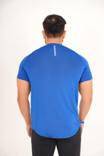 Hydro Mesh Tee - Navy Blue - GYMRUN Activewear