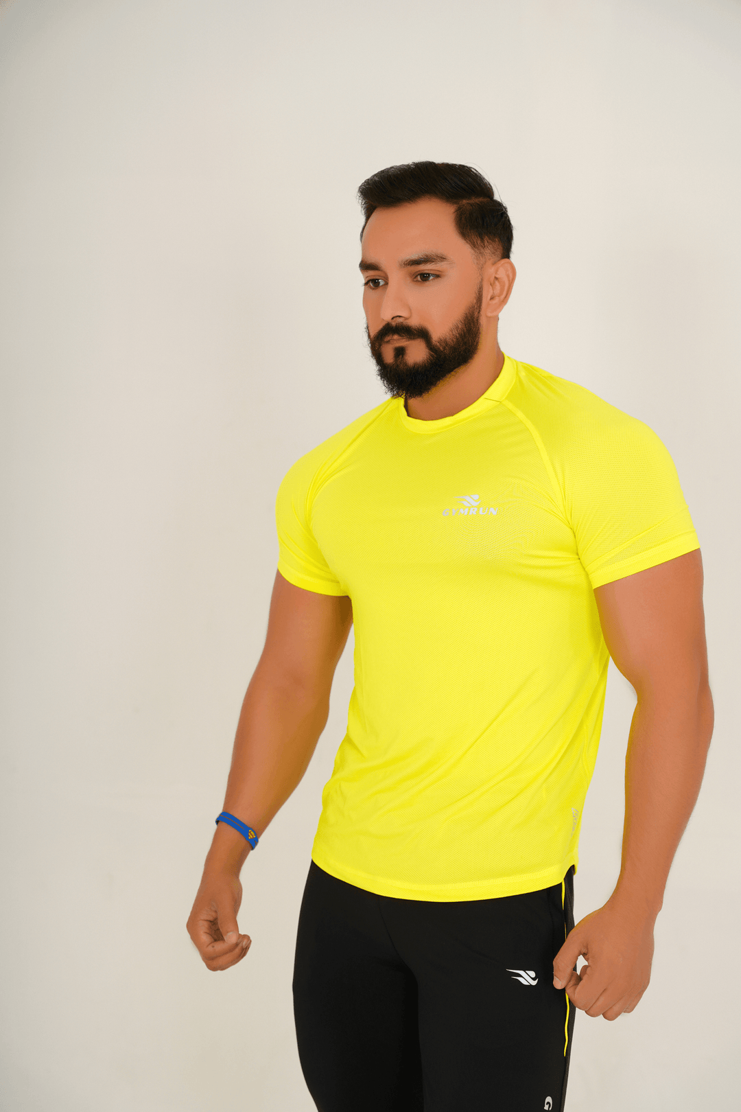 Hydro Mesh Tee - Neon Yellow - GYMRUN Activewear