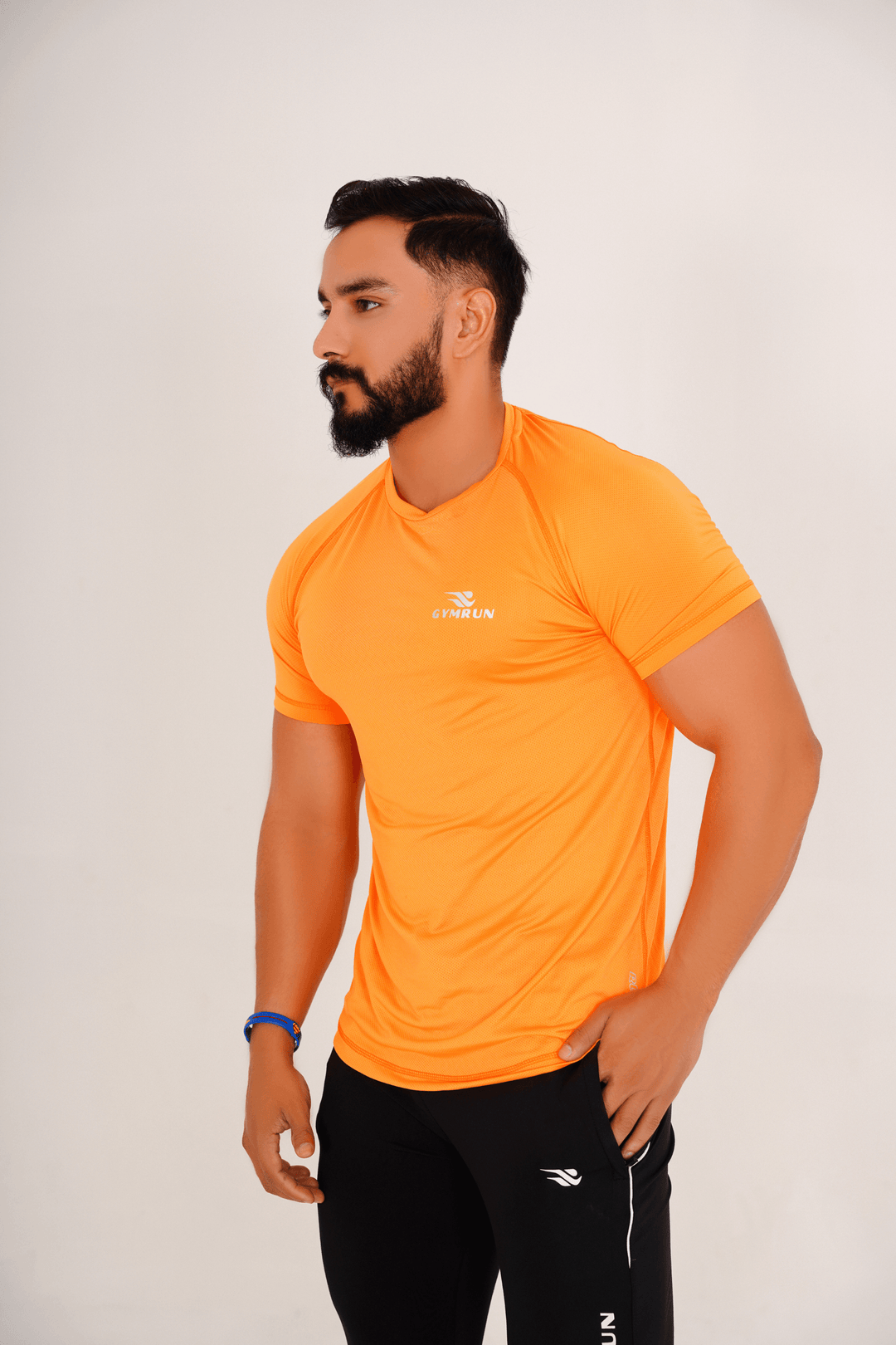 Hydro Mesh Tee - Orange - GYMRUN Activewear