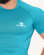 Hydro Mesh Tee - Teal - GYMRUN Activewear