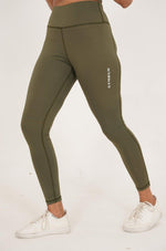 Ladies' Seamless Leggings - Olive - GYMRUN Activewear
