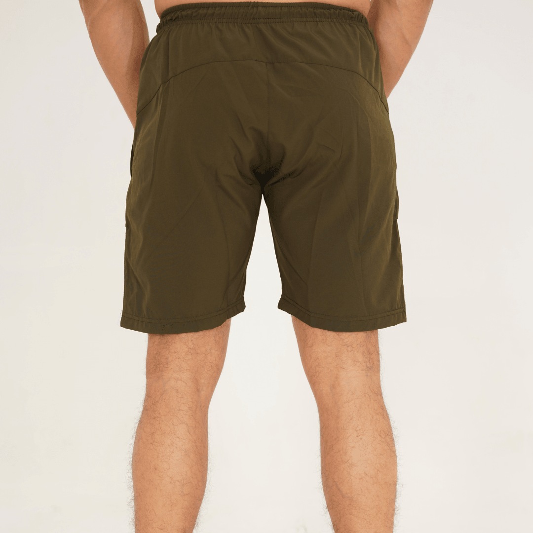 Men's Workout Shorts-Olive - GYMRUN Activewear