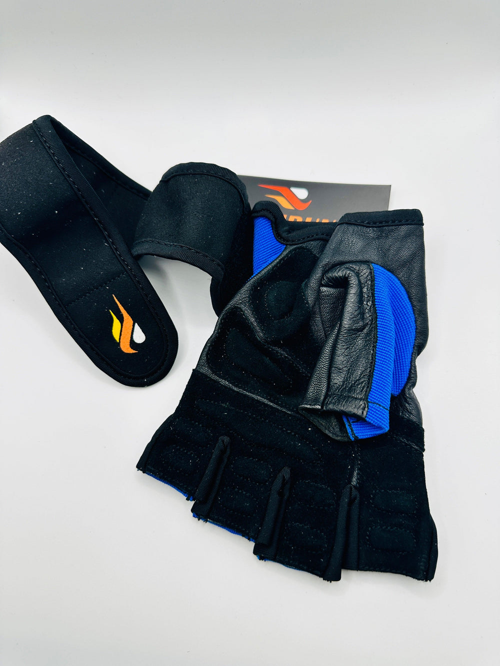 Men's Wrist Wrap Gloves - Blue - GYMRUN Activewear