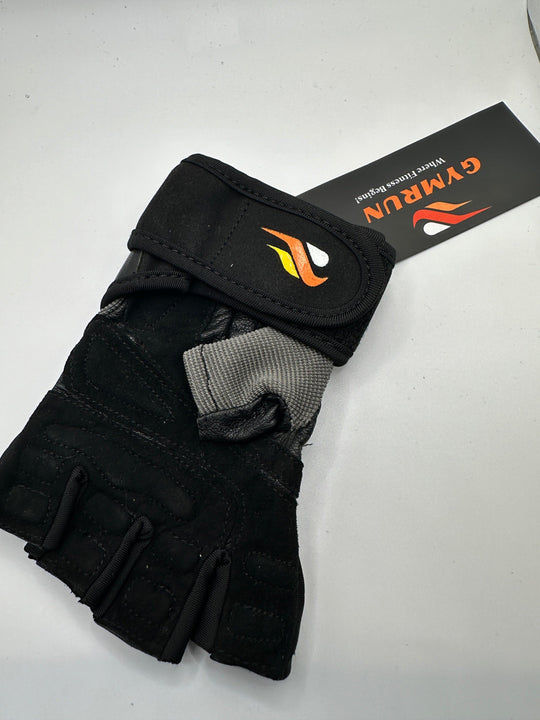 Men's Wrist Wrap Gloves - Grey - GYMRUN Activewear