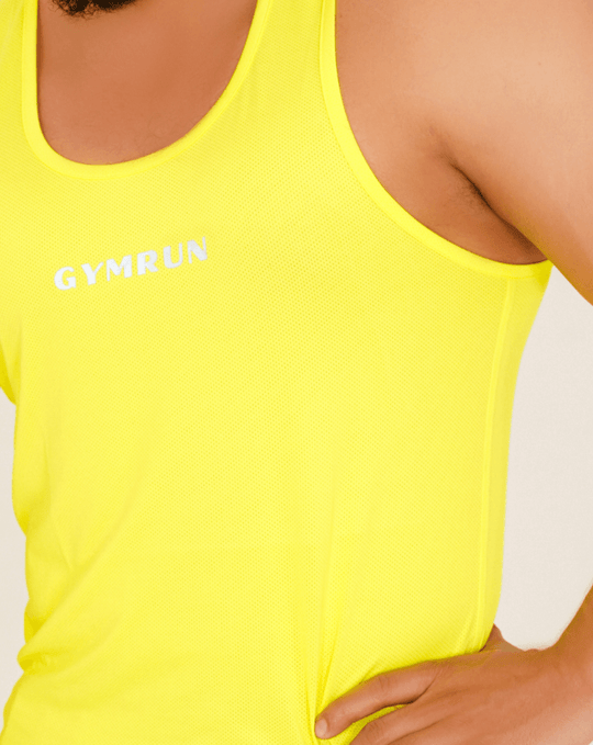 PerformanceFlex Men's Tank Top-Neon Yellow - GYMRUN Activewear
