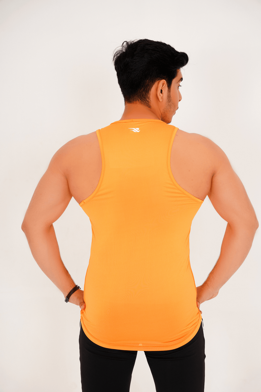 PerformanceFlex Men's Tank Top-Orange - GYMRUN Activewear