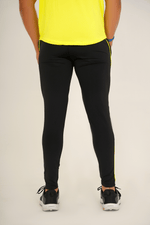 Pro-Fit Men's Performance Trousers-Black Neon - GYMRUN Activewear