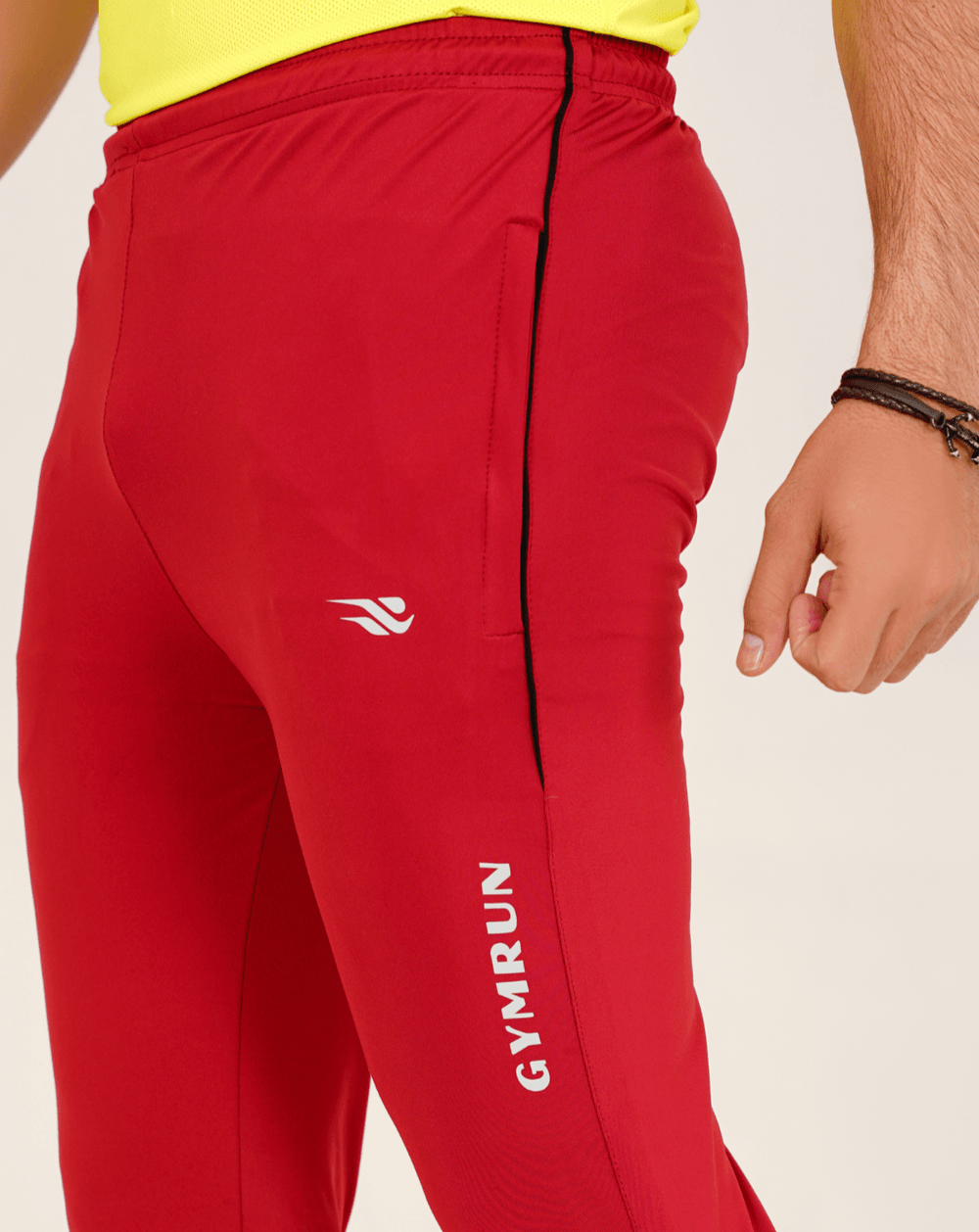 Pro-Fit Men's Performance Trousers-Maroon - GYMRUN Activewear