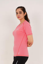 Seamless Dry-Fit Shirt - Pink - GYMRUN Activewear