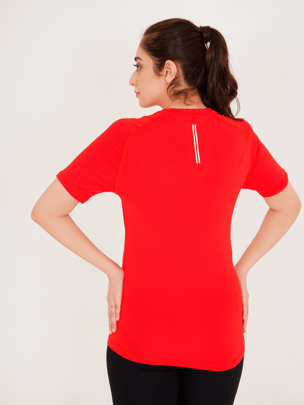 Seamless Dry-Fit Shirt - Red - GYMRUN Activewear