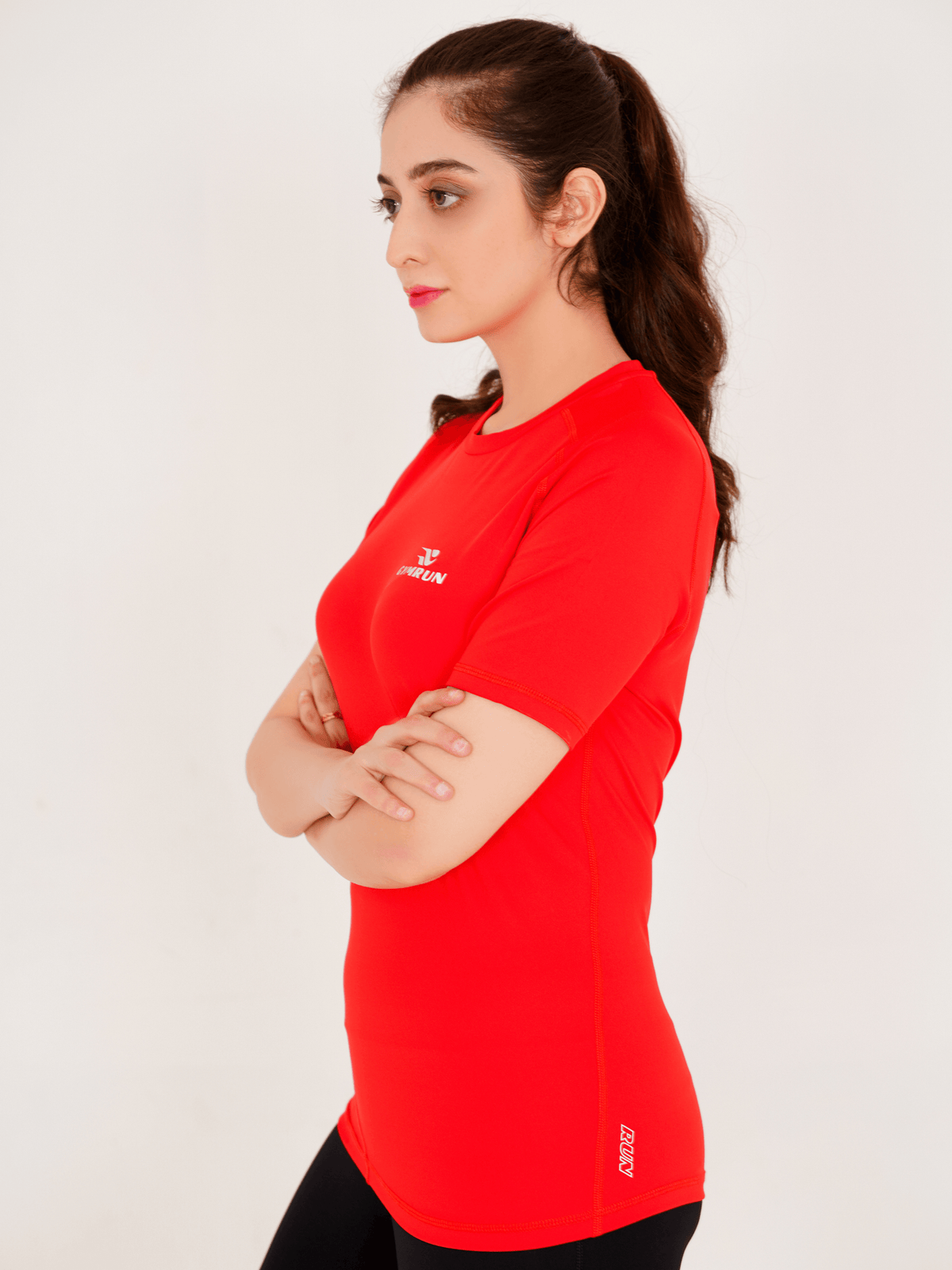 Seamless Dry-Fit Shirt - Red - GYMRUN Activewear